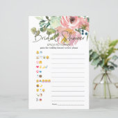 ブライダルシャワーゲーム絵文字エグシェル赤面 (スタンド正面)