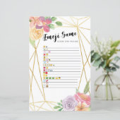 ブライダルシャワーゲーム絵文字ゲームのフローラ (スタンド正面)