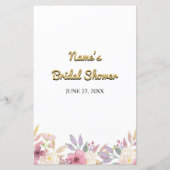 ブライダルシャワーゲーム絵文字ゲームシャンパンを推測 (裏面)