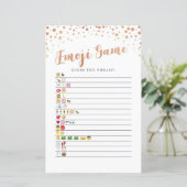 ブライダルシャワーゲーム絵文字ゲームバラ金ゴールド (スタンド正面)