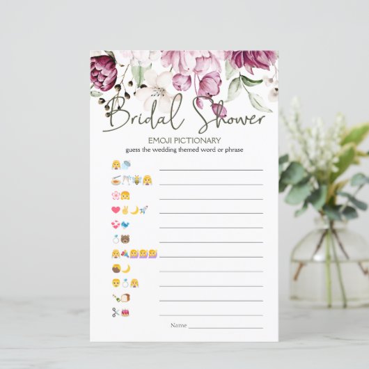 ブライダルシャワーゲーム絵文字ピーニーピンク (スタンド正面)