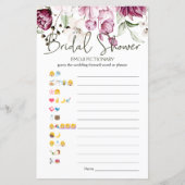 ブライダルシャワーゲーム絵文字ピーニーピンク (正面)