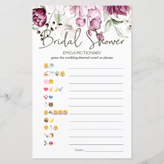 ブライダルシャワーゲーム絵文字ピーニーピンク (正面)