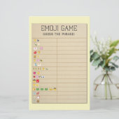 ブライダルシャワーゲーム絵文字ライブラリカードを推測 (スタンド正面)