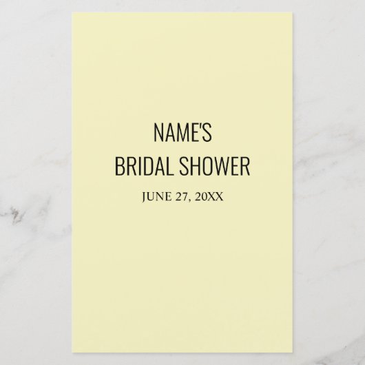 ブライダルシャワーゲーム絵文字ライブラリカードを推測 (裏面)