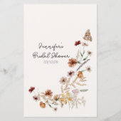 ブライダルシャワーゲーム絵文字ヴィンテージフローラ (裏面)