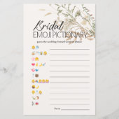 ブライダルシャワーゲーム絵文字ヴィンテージフローラ (正面)