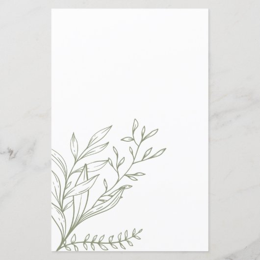 ブライダルシャワーゲーム絵文字Pictionary Sage Boho (裏面)