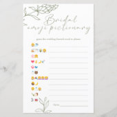 ブライダルシャワーゲーム絵文字Pictionary Sage Boho (正面)