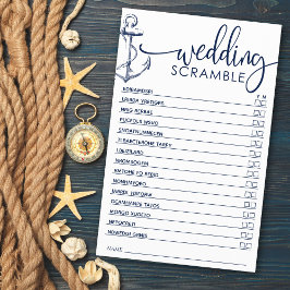 ブライダルシャワーゲーム航海のいかりスクランブル