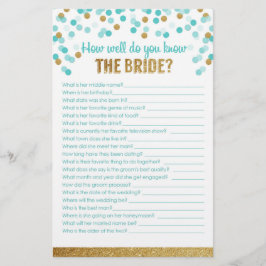 ブライダルシャワーゲーム花嫁のことをどれくらい知ってる？