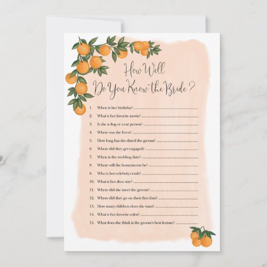 ブライダルシャワーゲーム花嫁を知ってるか (正面)