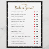 ブライダルシャワーゲーム誰が花嫁または花婿ゲームを推測 (正面)