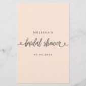 ブライダルシャワーゲーム誰が花嫁を知っ最高のている？ (裏面)