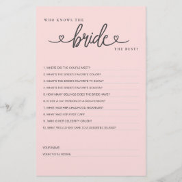 ブライダルシャワーゲーム誰が花嫁を知っ最高のている？