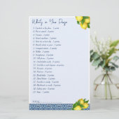 ブライダルシャワーゲーム財布の中に何があるか 便箋 (スタンド正面)