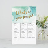 ブライダルシャワーゲーム財布ゲームの金ゴールド (スタンド正面)