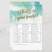 ブライダルシャワーゲーム財布ゲームの金ゴールド (正面/裏面)