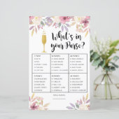 ブライダルシャワーゲーム財布シャンパンの中身 (スタンド正面)