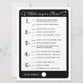 ブライダルシャワーゲーム電話の内容ゲーム 招待状