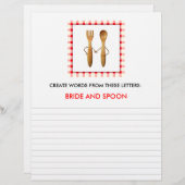 ブライダルシャワーゲーム (正面/裏面)