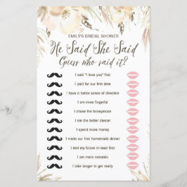 ブライダルシャワーゲーム