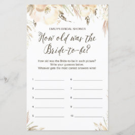 ブライダルシャワーゲーム