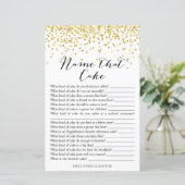 ブライダルシャワーゲーム – そのケーキと答え (スタンド正面)