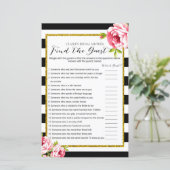 ブライダルシャワーゲーム – ゲストの検索 (スタンド正面)