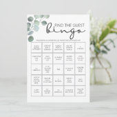 ブライダルシャワーゲーム – ゲストビンゴを見つける プログラム (スタンド正面)