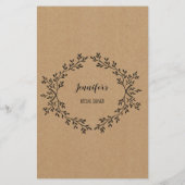 ブライダルシャワーゲーム ゲスト探し カード (裏面)