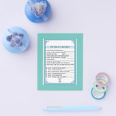 ブライダルシャワーゲーム チラシ (シングル)