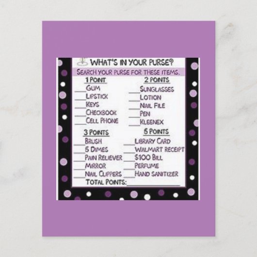 ブライダルシャワーゲーム チラシ (正面)