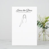 ブライダルシャワーゲーム：ドレスを推測 (スタンド正面)