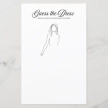 ブライダルシャワーゲーム：ドレスを推測