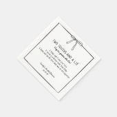 ブライダルシャワーゲーム「二つの真実と嘘」おもしろい事実 スタンダードカクテルナプキン (角)