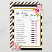 ブライダルシャワーゲーム – 彼は彼女は言った (正面/裏面)