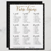 ブライダルシャワーゲーム |財布のゲームの内容 (正面/裏面)