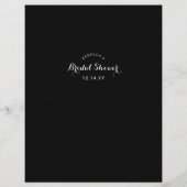 ブライダルシャワーゲーム | 財布の中身ゲーム (裏面)