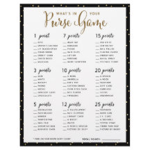 ブライダルシャワーゲーム | 財布の中身ゲーム