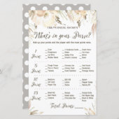 ブライダルシャワーゲーム – 財布狩りゲーム (正面/裏面)