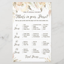 ブライダルシャワーゲーム – 財布狩りゲーム