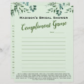 ブライダルシャワーゲーム💕 5単語の補完アイスブレイク (正面/裏面)