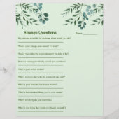 ブライダルシャワーゲーム💕 5単語の補完アイスブレイク (裏面)