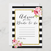 ブライダルシャワーゲームx2 – 名前スパイス | アドバイス 招待状 (裏面)