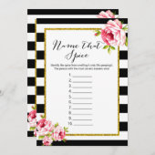 ブライダルシャワーゲームx2 – 名前スパイス | アドバイス 招待状 (正面/裏面)