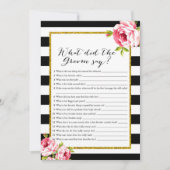 ブライダルシャワーゲームx2 - Groom say |新婦が着た 招待状 (正面)
