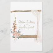 ブライダルシャワーゲーモダンムボホゲットザドレス チラシ (裏面)