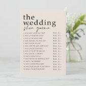 ブライダルシャワーゲー結婚ム – シューゲーム プログラム (スタンド正面)