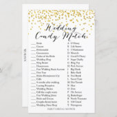 ブライダルシャワーゲー結婚ム – Candy Game & Answer (正面/裏面)